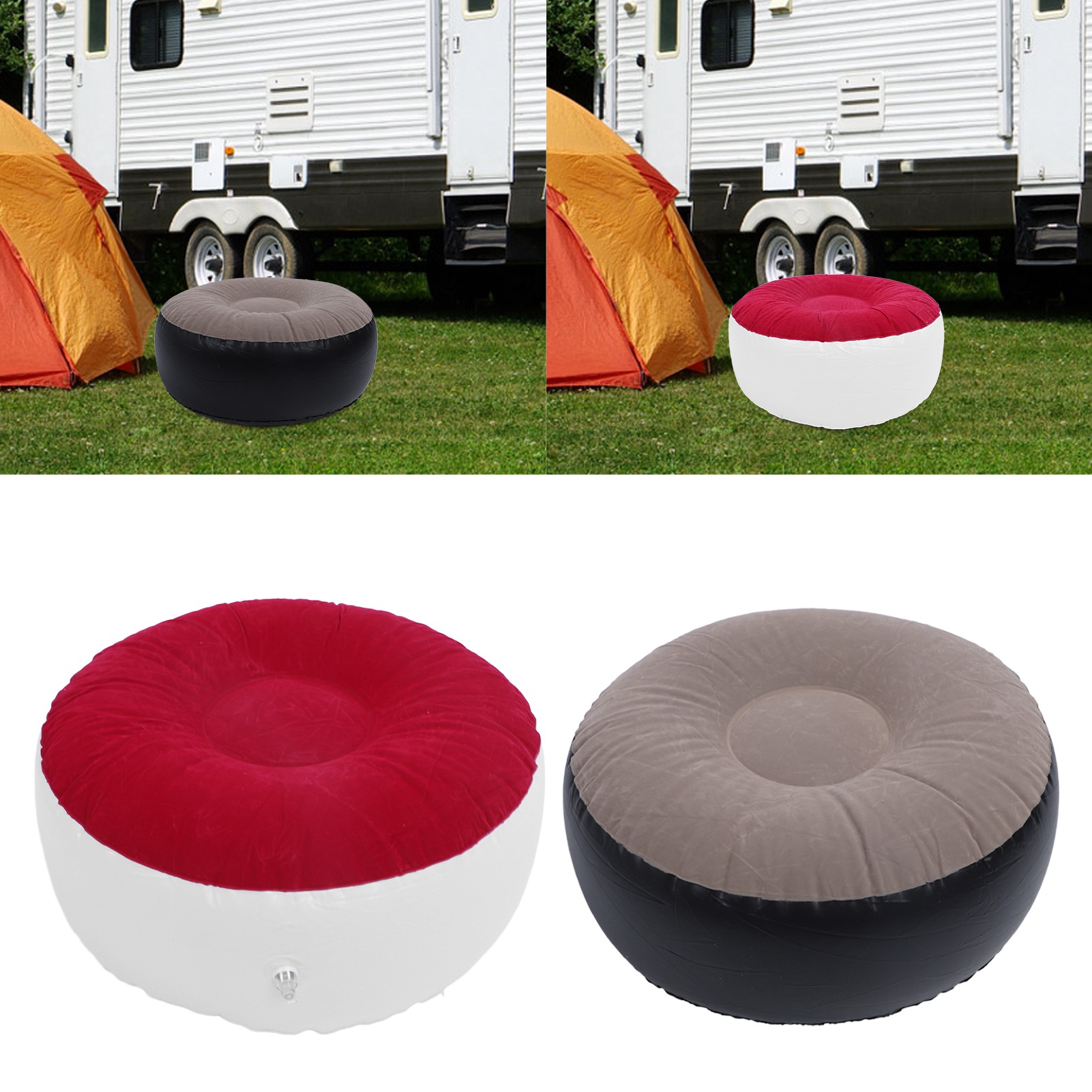 Outdoor Furniture Designer - Sgabello Gonfiabile Floccato Multiuso Leggero Portatile