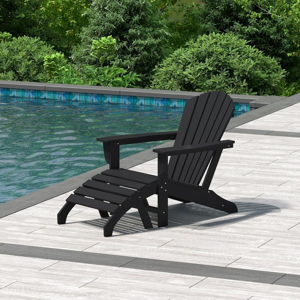 Adirondack Chair Wood - Sedia Adirondack da Esterno in HDPE