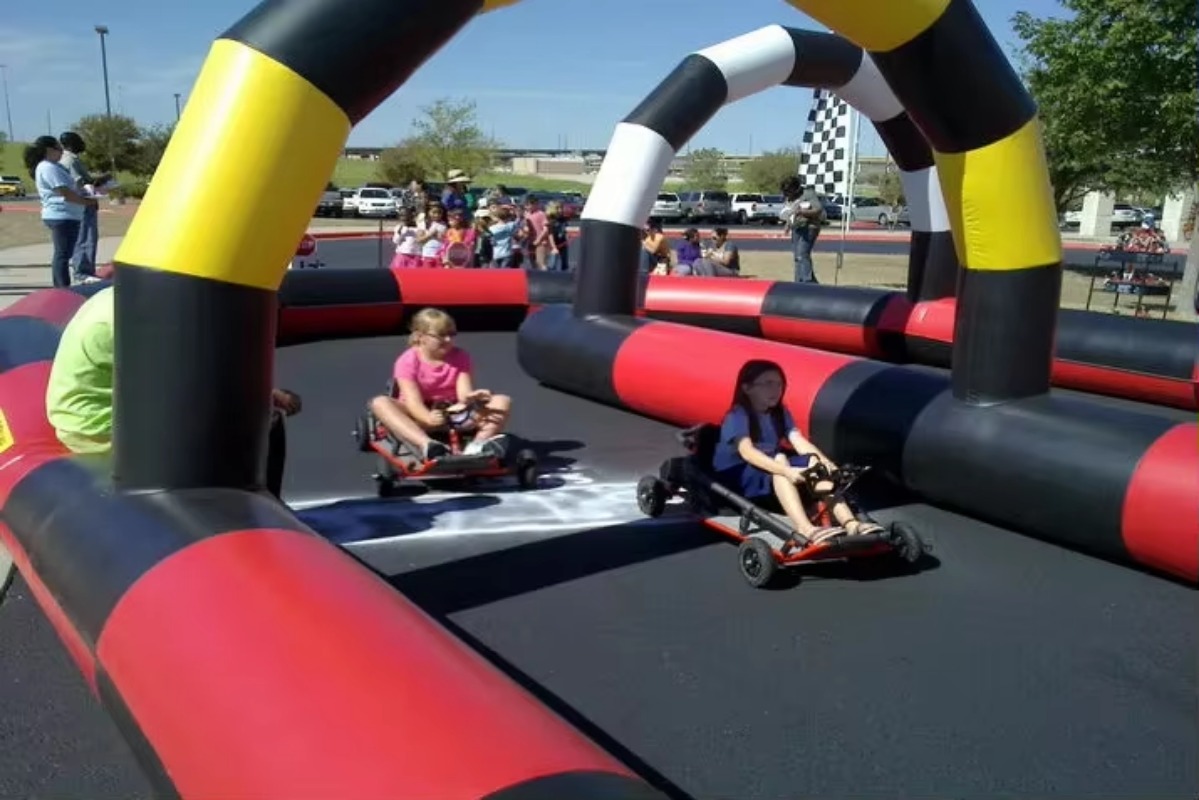 Outdoor Furniture Prices - Pista gonfiabile resistente per go-kart, prezzo