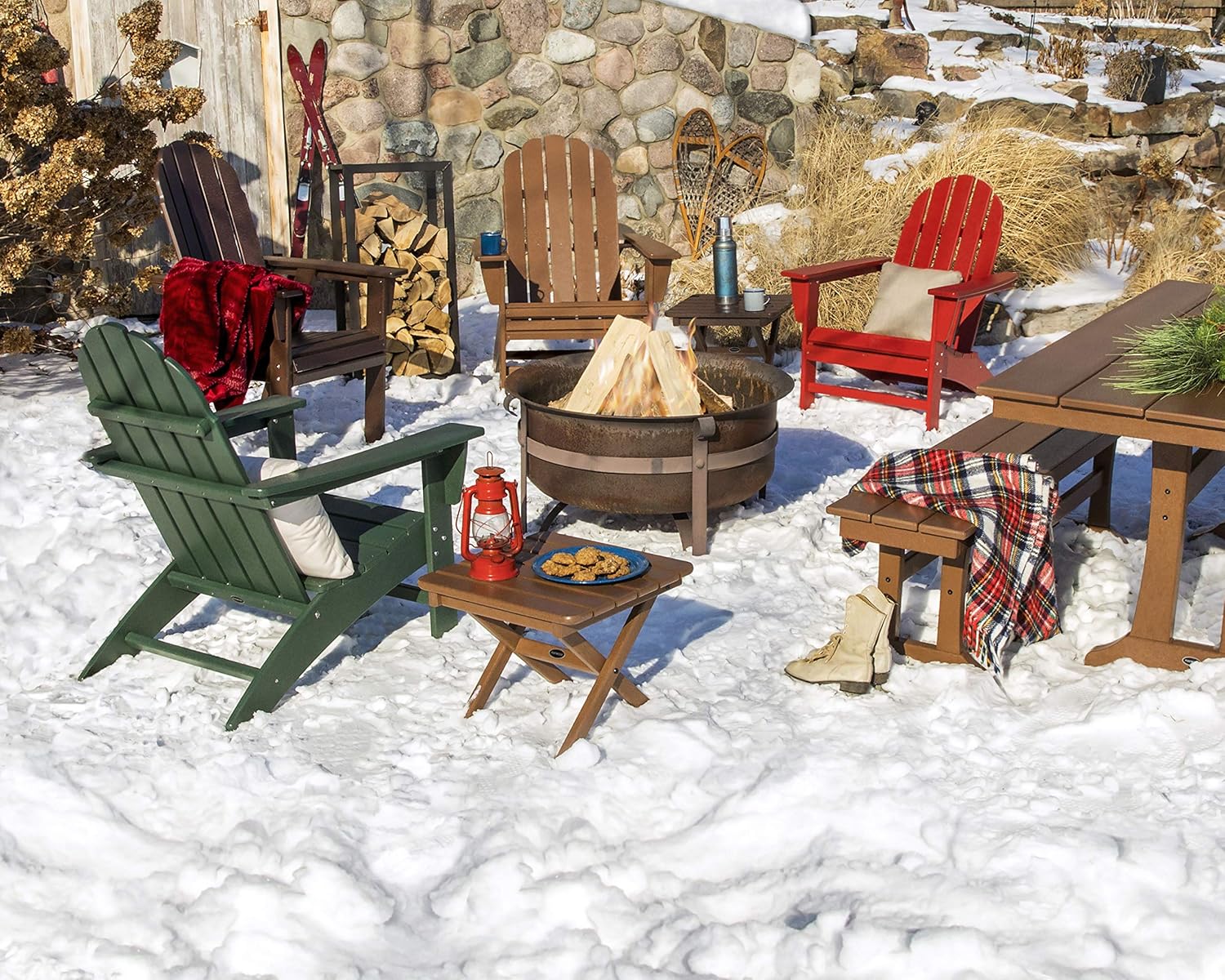 Adirondack Chair Wood - Sedia Adirondack Composita da 38 Pollici