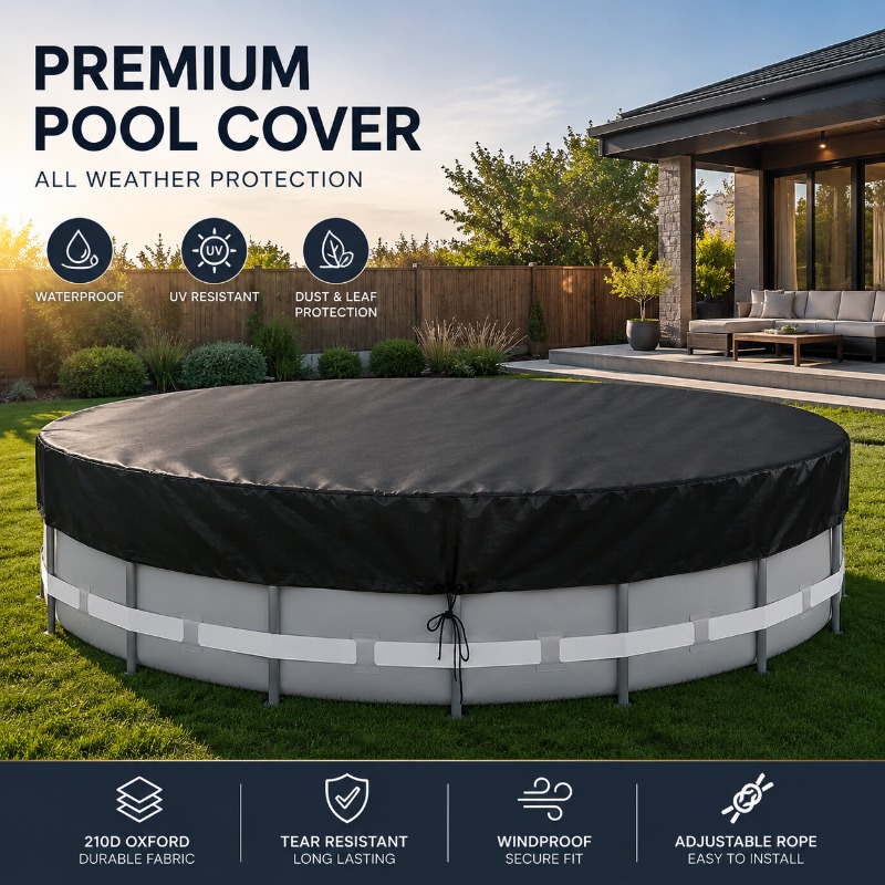 Outdoor Furniture Protector - Copertura Rotonda per Piscina Oxford Impermeabile