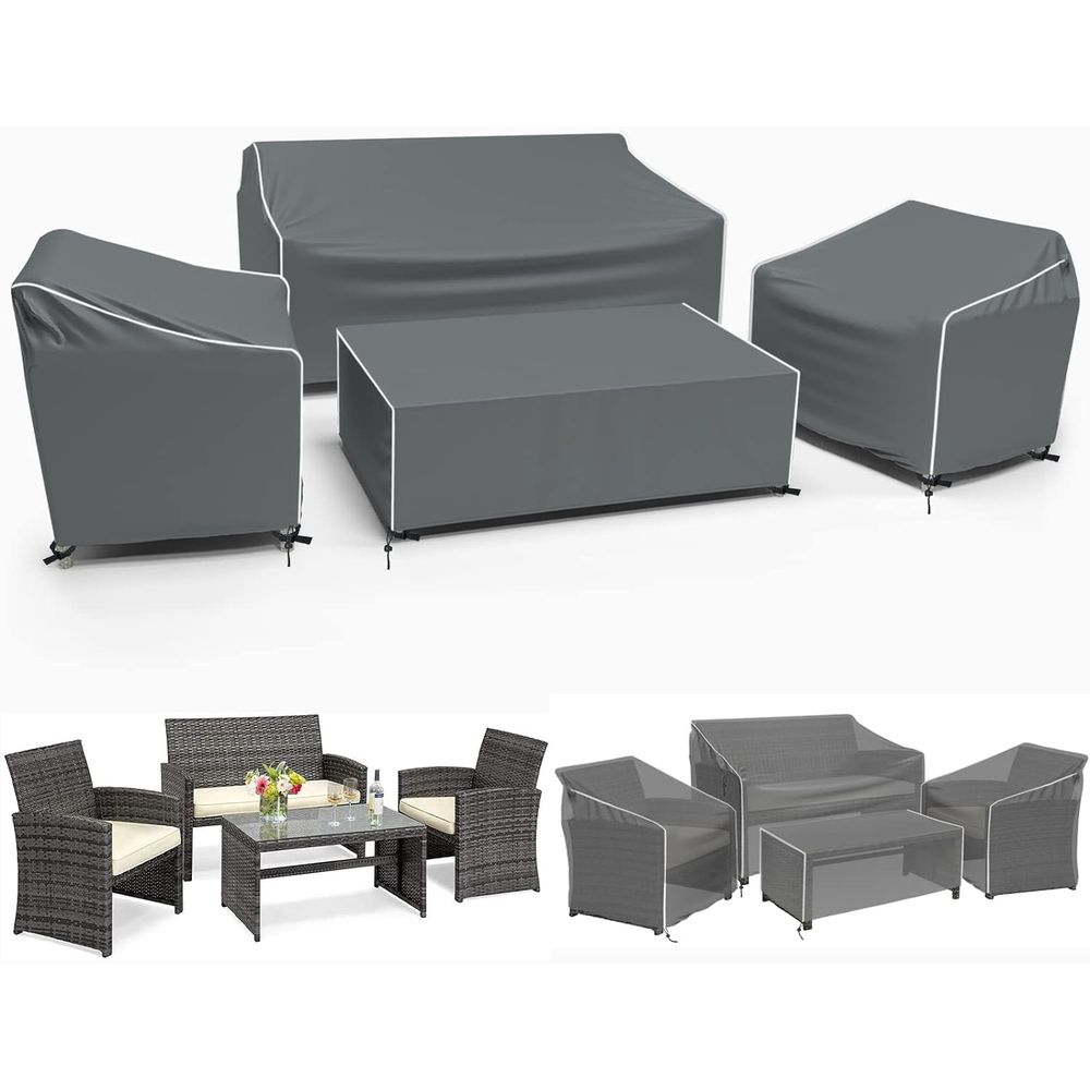 Outdoor Furniture Waterproof - Coperture per Mobili da Giardino, Set