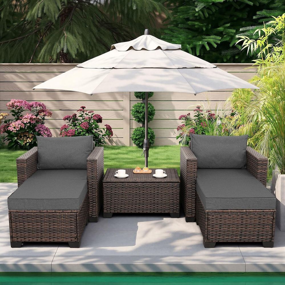 Outdoor Furniture Grey - Set di mobili da esterno in