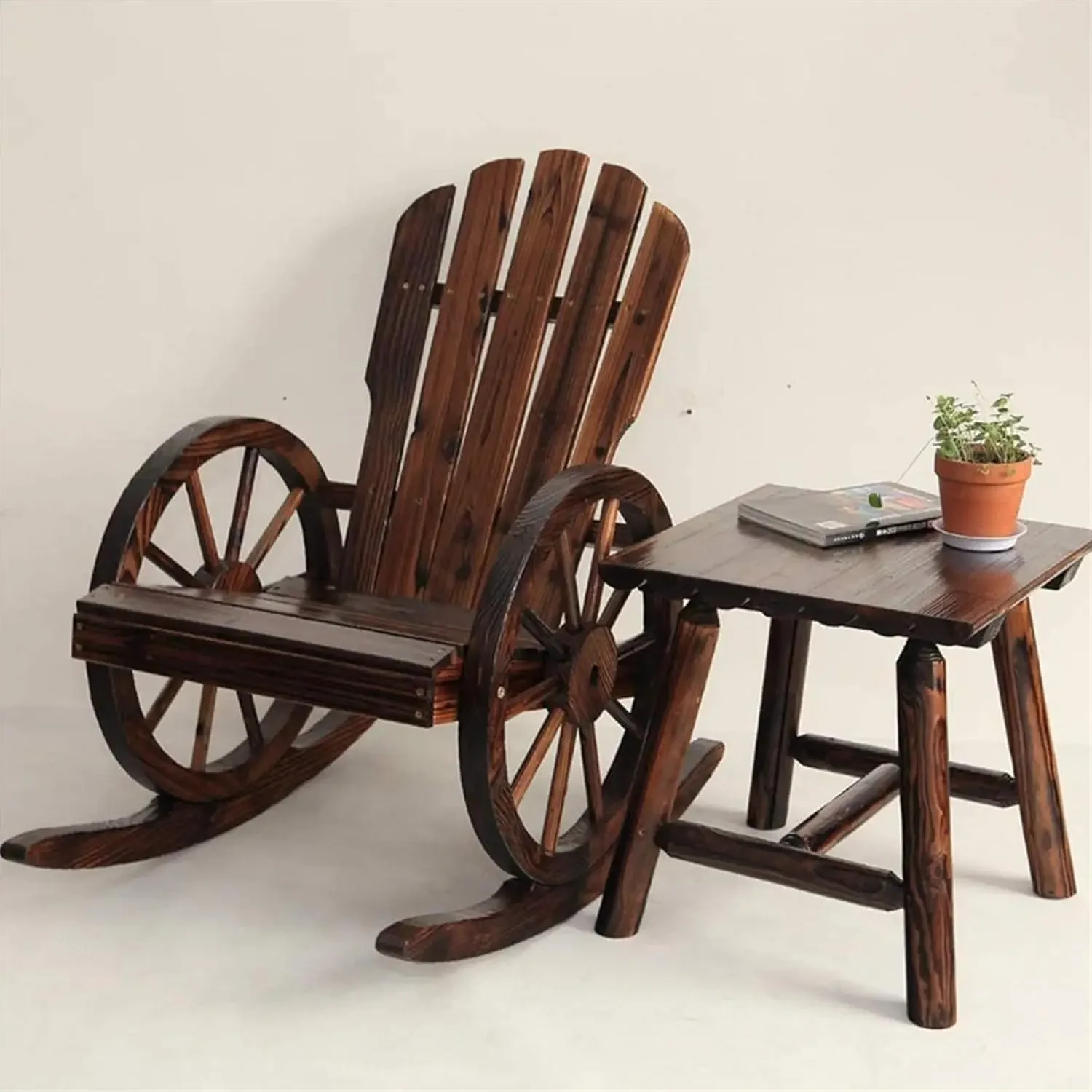 Adirondack Chair Wood - l Sedia a dondolo Adirondack in