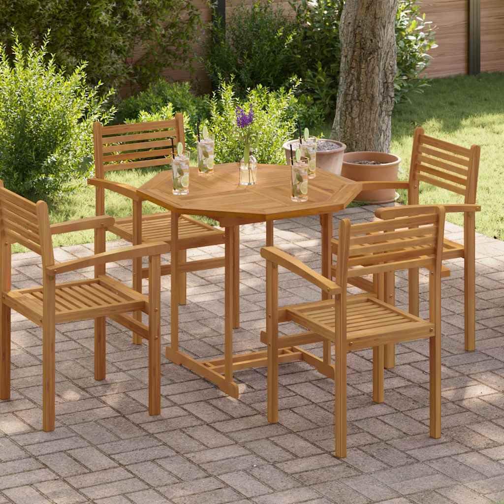 Outdoor Furniture Oil Teak - Piano del Tavolo Ottagonale in Teak