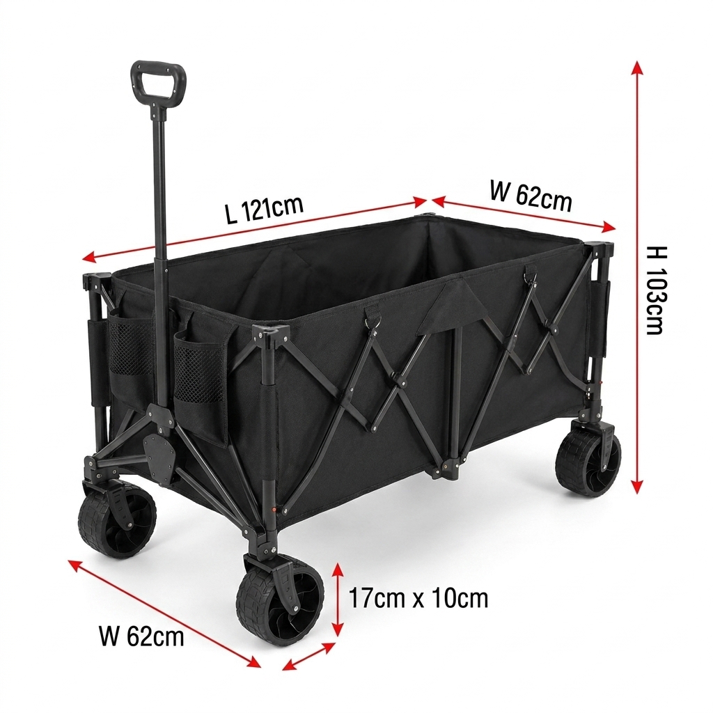 Outdoor Furniture Heavy Duty - Carrello Pieghevole Personalizzato per Carichi Pesanti