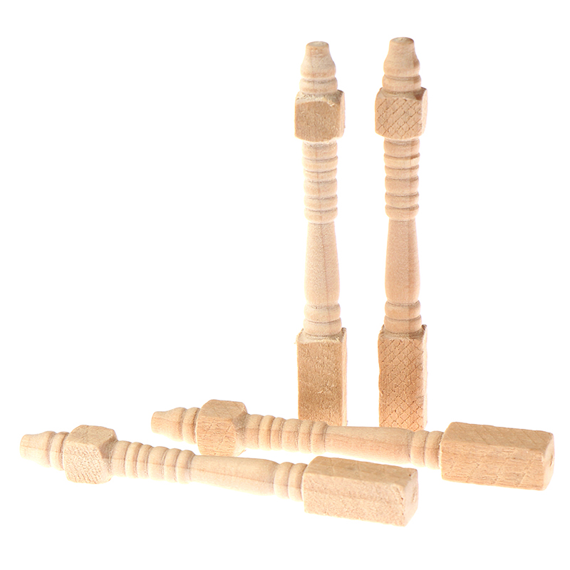 Adirondack Chair Wood - 4 pezzi 1:12 casa delle bambole