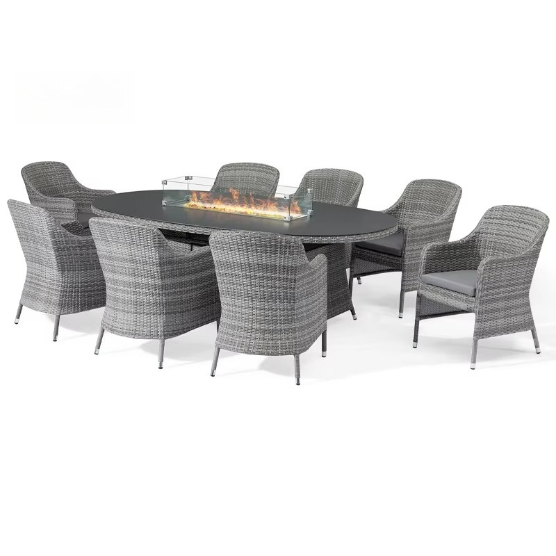 Set da Giardino Moderno in Rat - Outdoor Furniture And Fire Pit recensione e prezzo