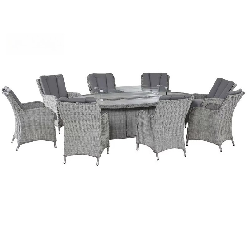 Set da Giardino Moderno in Rat - Outdoor Furniture And Fire Pit recensione e prezzo