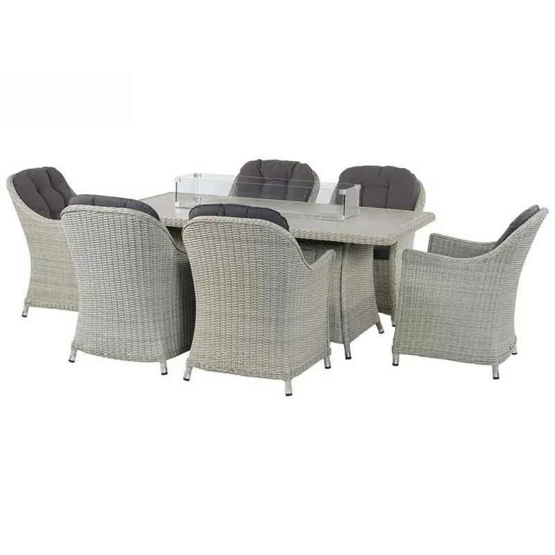Set da Giardino Moderno in Rat - Outdoor Furniture And Fire Pit recensione e prezzo