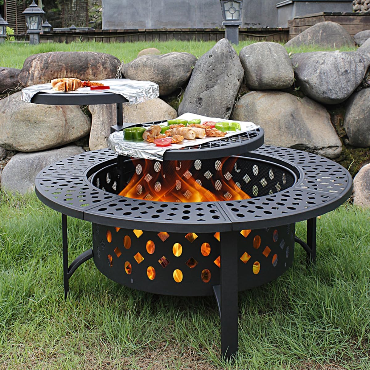 Tavolo Braciere Extra Large a  - Outdoor Furniture With Fire Pit recensione e prezzo