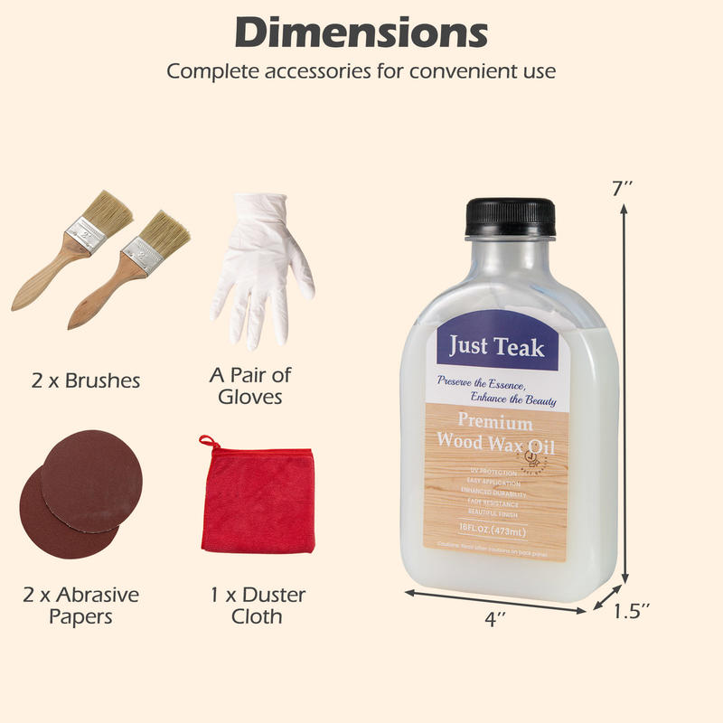 Kit di cura per legno con olio - Outdoor Furniture Oil Teak recensione e prezzo