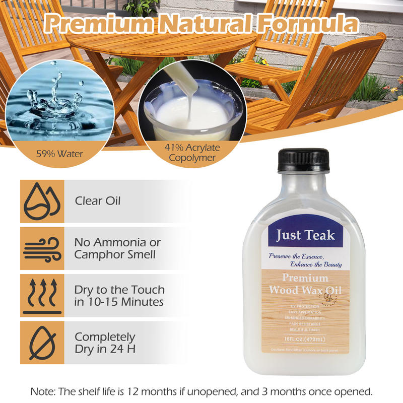 Kit di cura per legno con olio - Outdoor Furniture Oil Teak recensione e prezzo