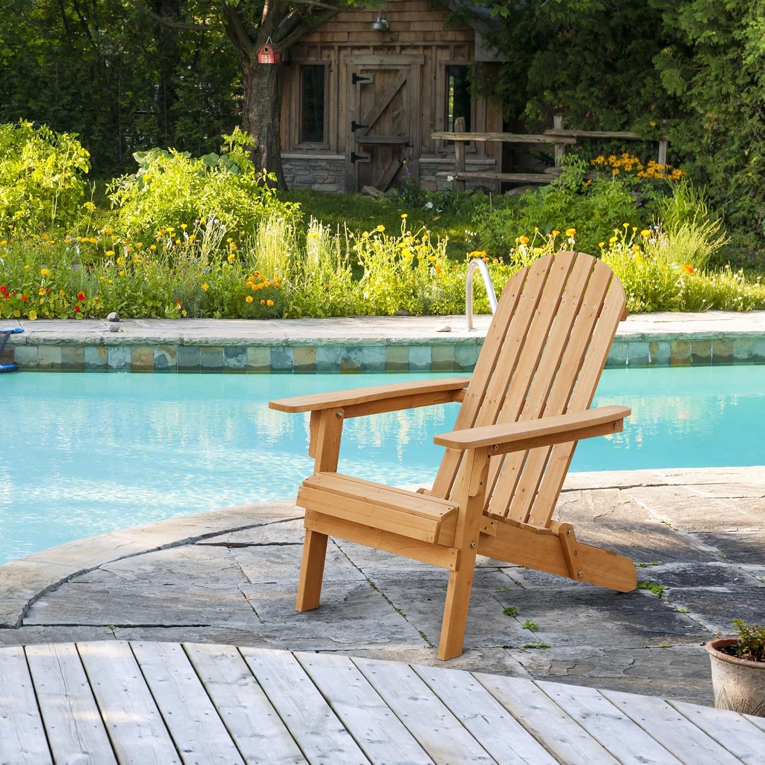 Set di 2 Sedie Adirondack Pieg - Outdoor Furniture And Fire Pit recensione e prezzo