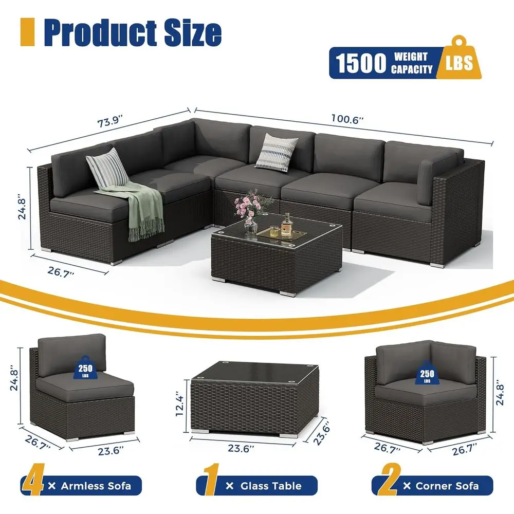 Set di mobili da giardino per  - Outdoor Furniture Grey recensione e prezzo