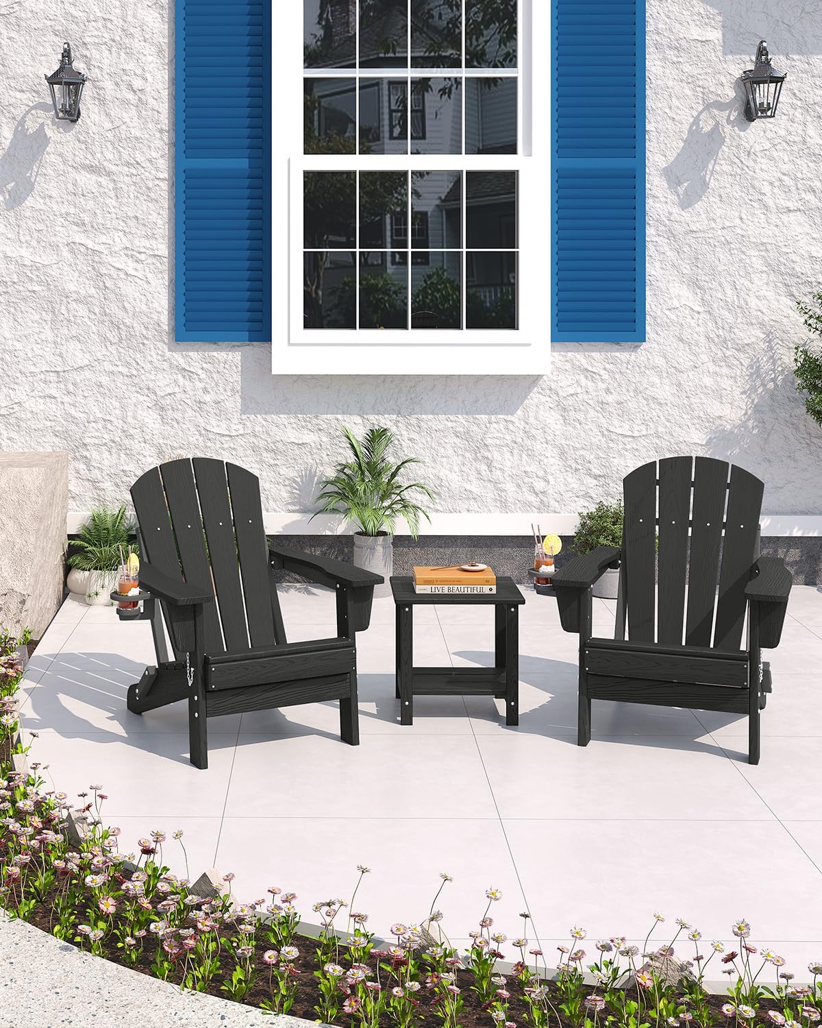 Sedia Adirondack Pieghevole in - Outdoor Furniture And Fire Pit recensione e prezzo