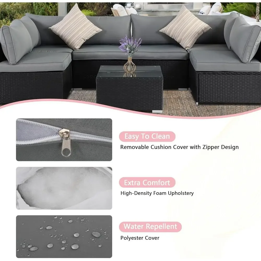 Set di mobili da giardino comp - Outdoor Furniture Grey recensione e prezzo