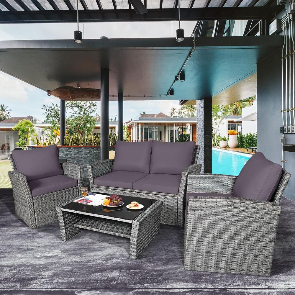 Set di Mobili da Giardino in R - Outdoor Furniture Grey recensione e prezzo