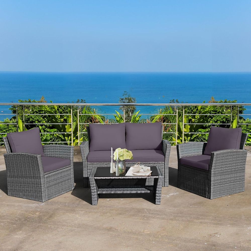 Set di Mobili da Giardino in R - Outdoor Furniture Grey recensione e prezzo