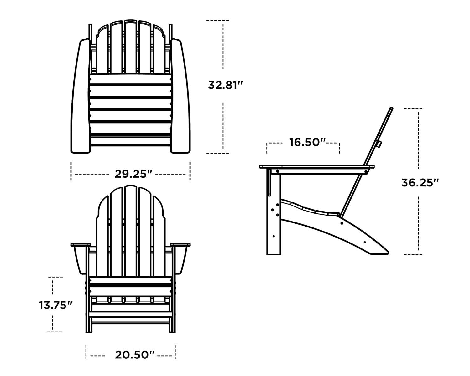 Sedia Adirondack Composita da  - Adirondack Chair Wood recensione e prezzo