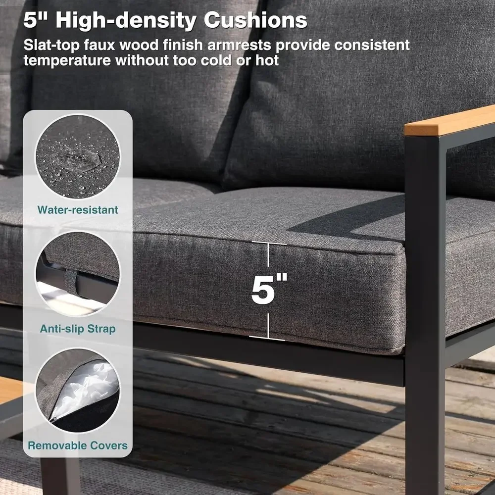 Set di divani componibili da e - Outdoor Furniture Grey recensione e prezzo