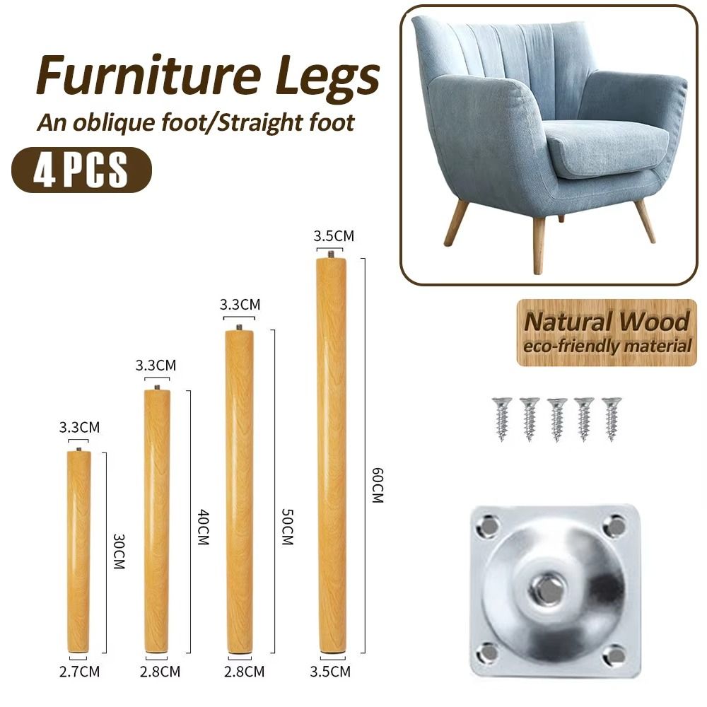 4 pezzi 30-60 cm gambe per mob - Adirondack Chair Wood recensione e prezzo