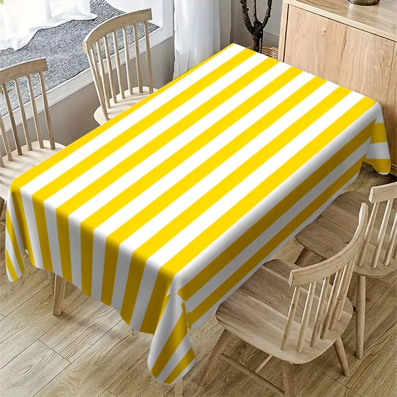 Tovaglia a Righe Gialle e Bian - Outdoor Furniture Yellow recensione e prezzo