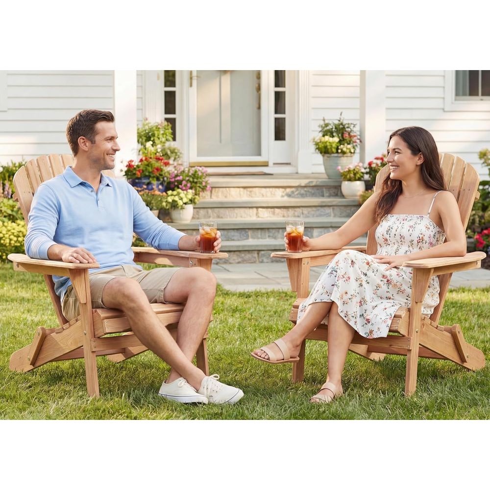 Set Classico di 4 Sedie Adiron - Adirondack Chair Wood recensione e prezzo