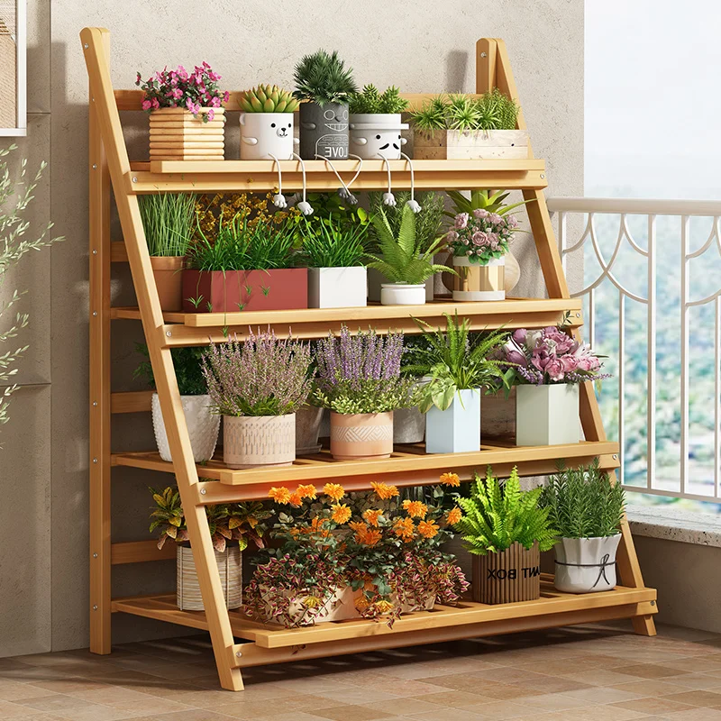Scaffale per fiori in legno ma - Outdoor Furniture Designer recensione e prezzo