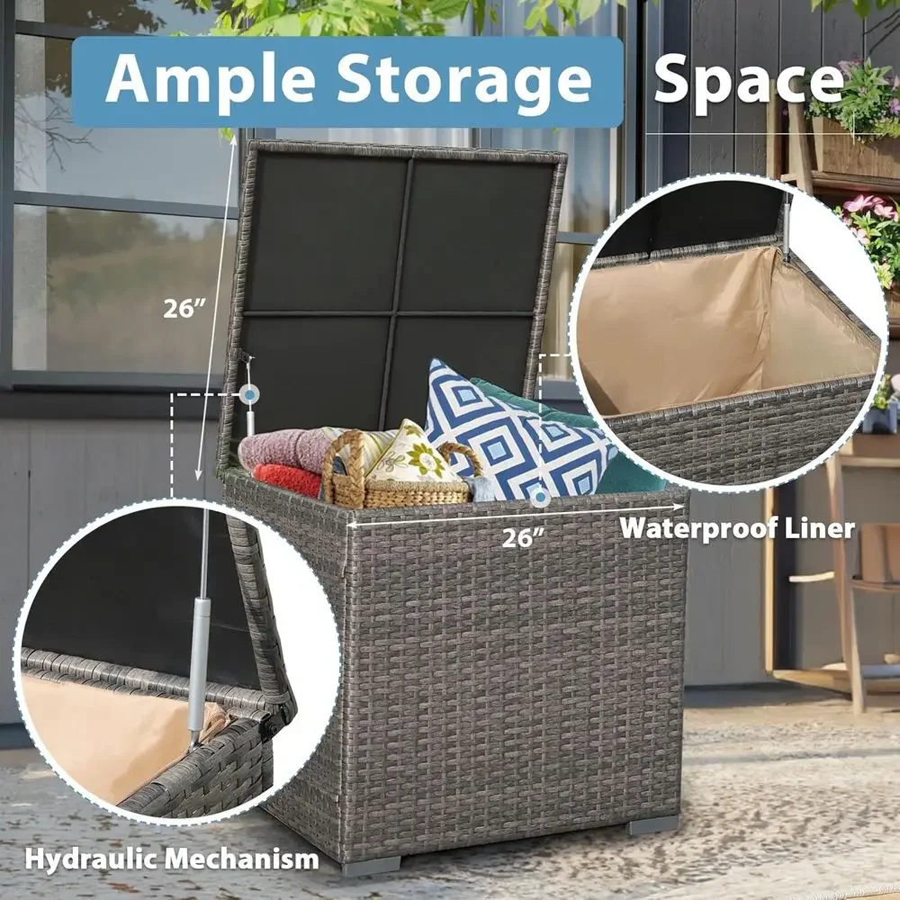 Set di Mobili da Giardino in 8 - Outdoor Furniture And Fire Pit recensione e prezzo