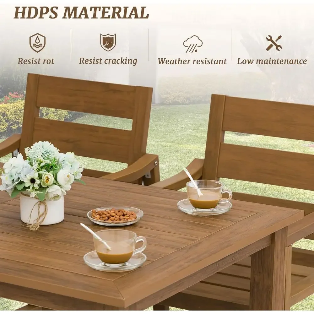 Set da pranzo da esterno a 5 p - Outdoor Furniture Oil Teak recensione e prezzo