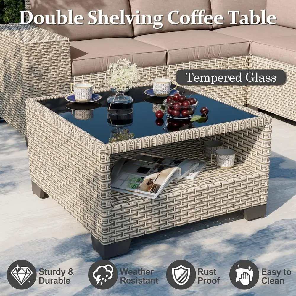 Set di Mobili da Esterno a 7 P - Outdoor Furniture And Fire Pit recensione e prezzo
