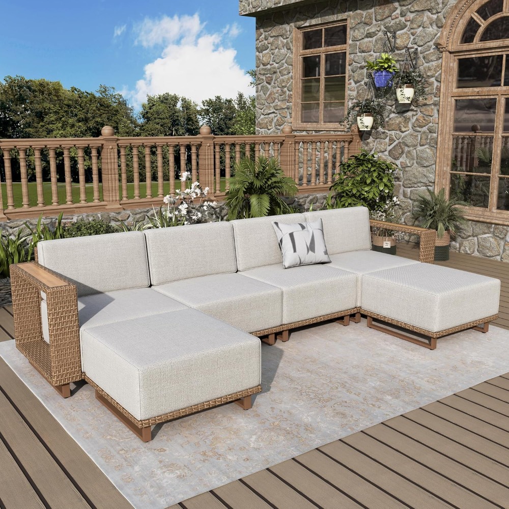 Set di Mobili da Giardino in 6 - Outdoor Furniture Yellow recensione e prezzo