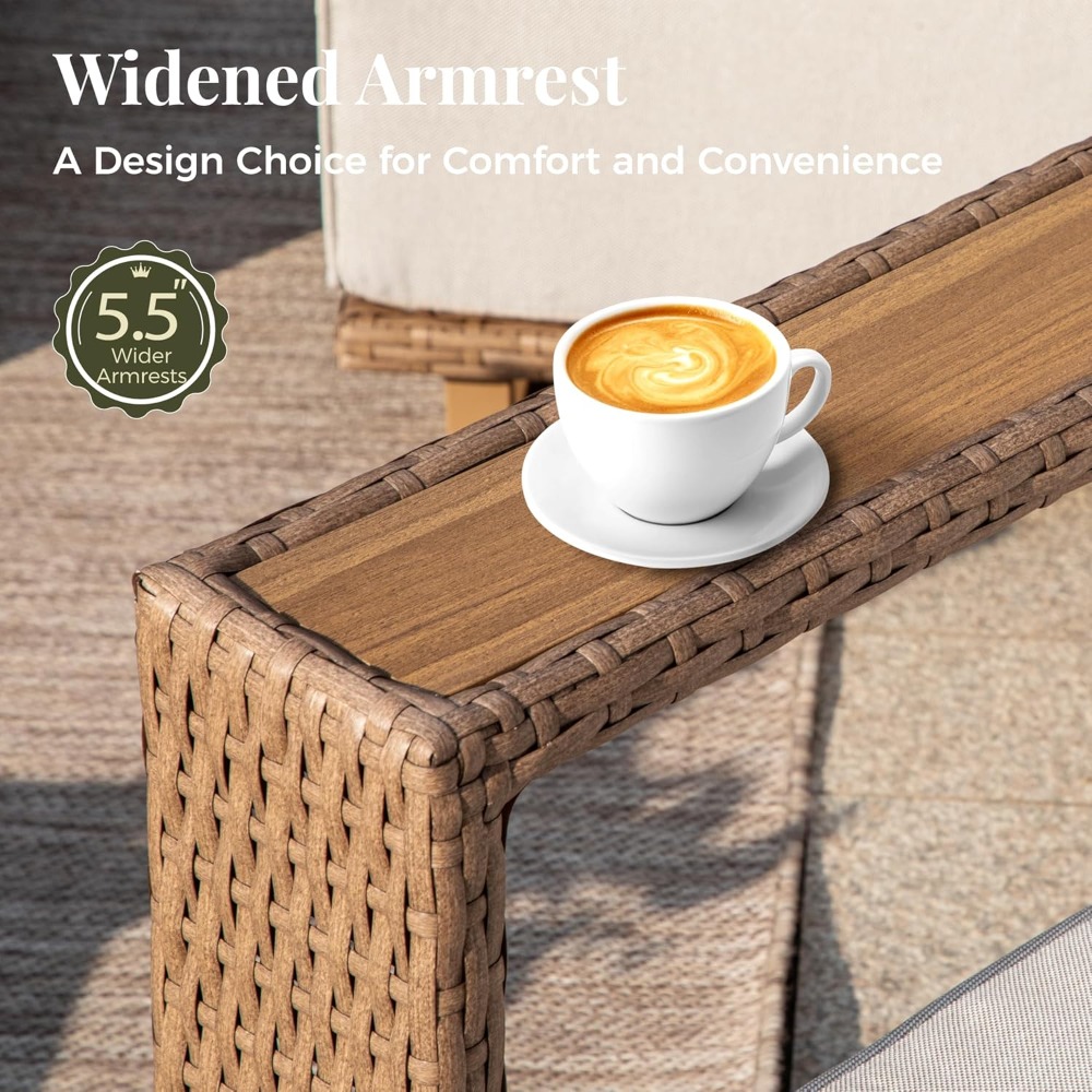 Set di Mobili da Giardino in 6 - Outdoor Furniture Yellow recensione e prezzo