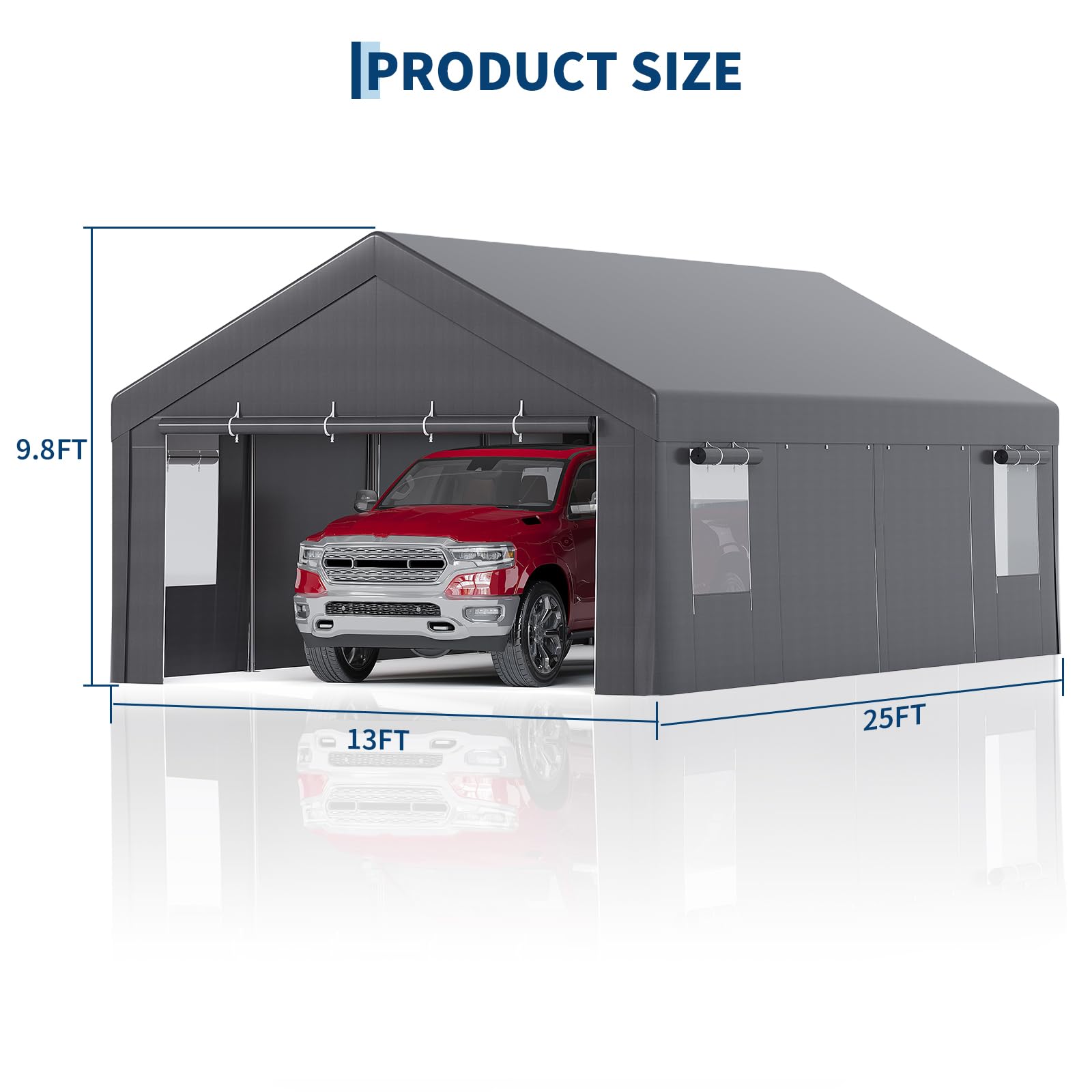 Tettoia per auto 13x25FT resis - Outdoor Furniture Heavy Duty recensione e prezzo