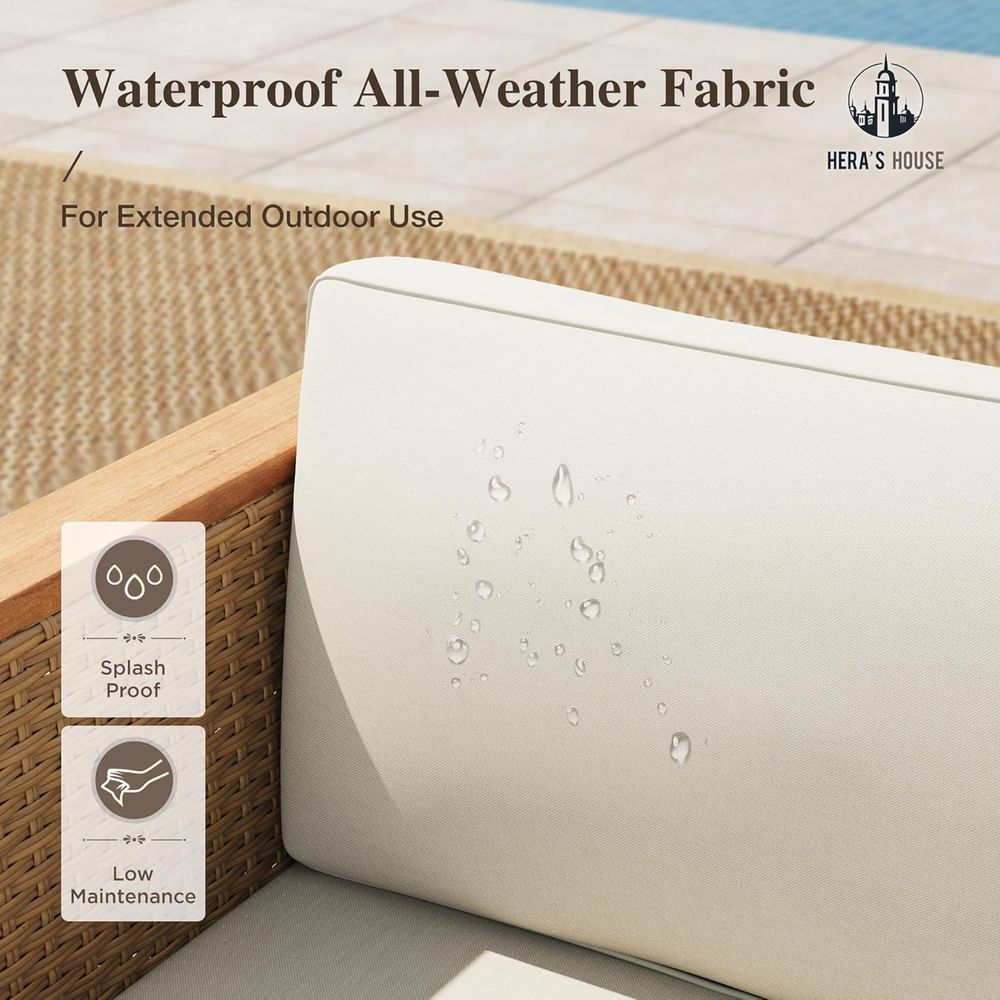 Set da esterno in vimini a 3 p - Outdoor Furniture Yellow recensione e prezzo