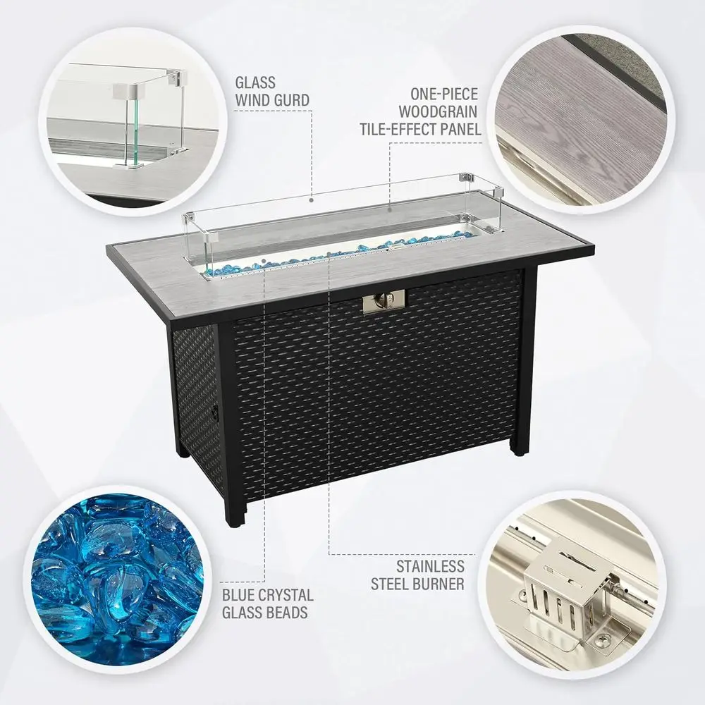 Set di mobili da esterno da 8  - Outdoor Furniture And Fire Pit recensione e prezzo