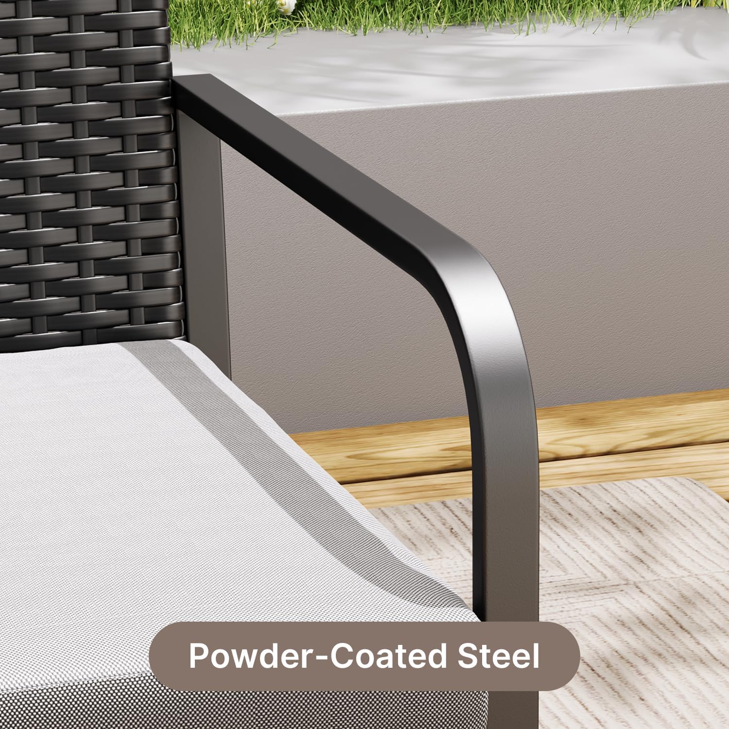 Set di mobili da giardino in r - Outdoor Furniture Grey recensione e prezzo