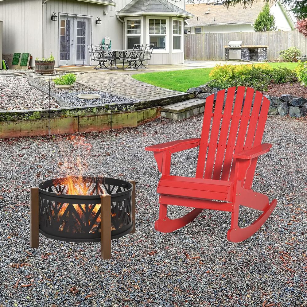 Sedia a dondolo Adirondack in  - Adirondack Chair Wood recensione e prezzo