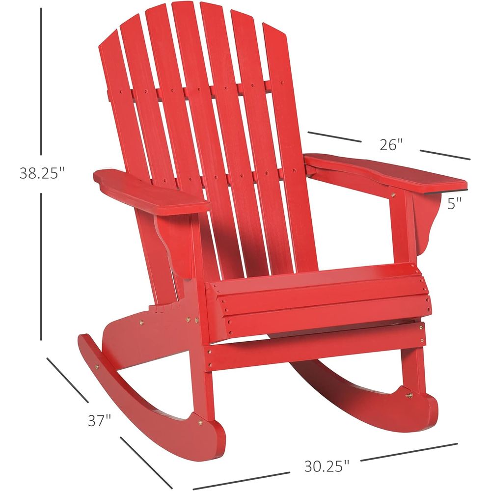 Sedia a dondolo Adirondack in  - Adirondack Chair Wood recensione e prezzo