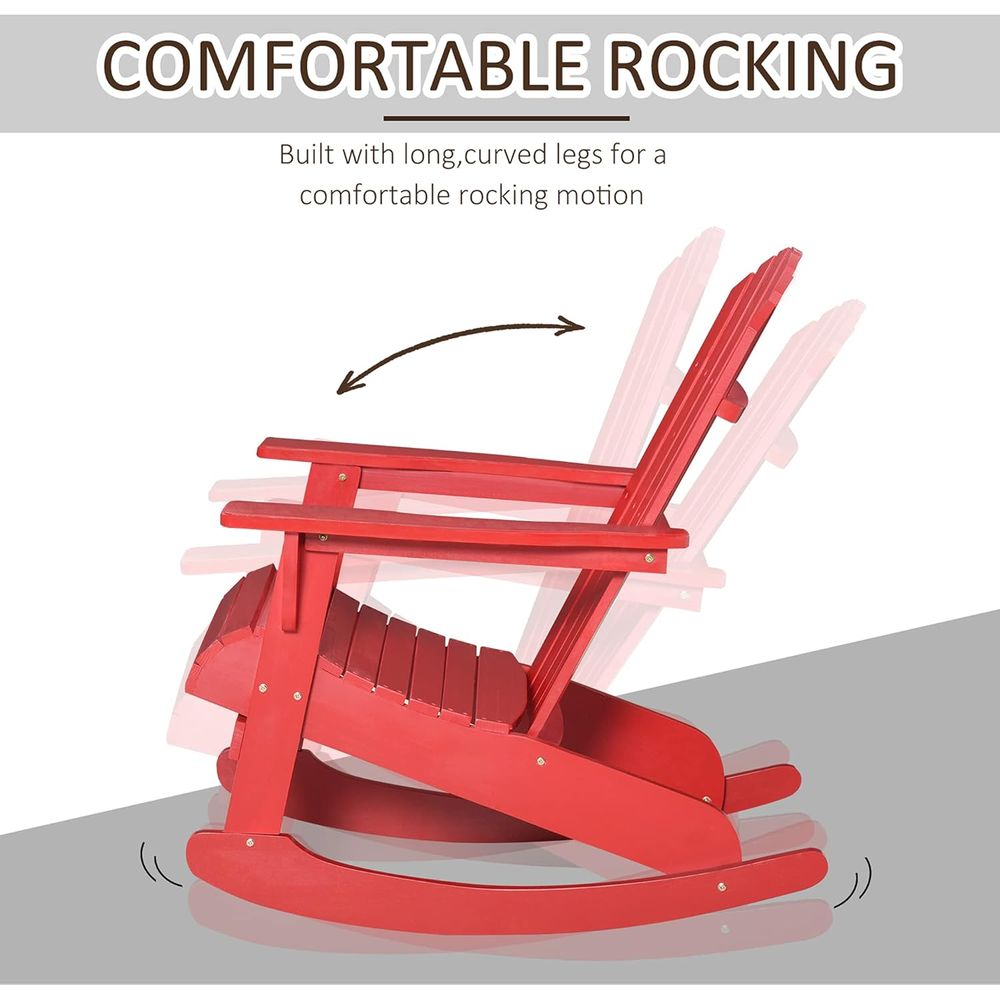 Sedia a dondolo Adirondack in  - Adirondack Chair Wood recensione e prezzo