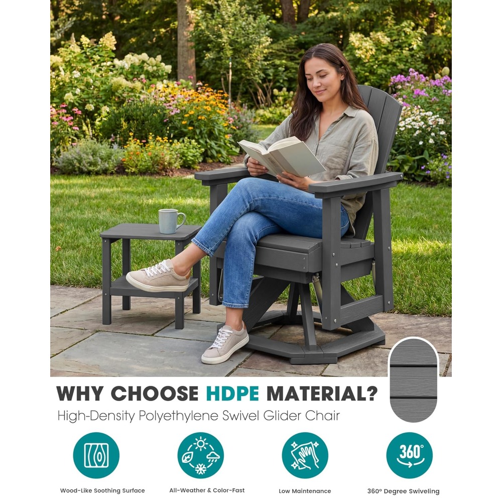 Sedia a dondolo girevole Adiro - Adirondack Chair Wood recensione e prezzo