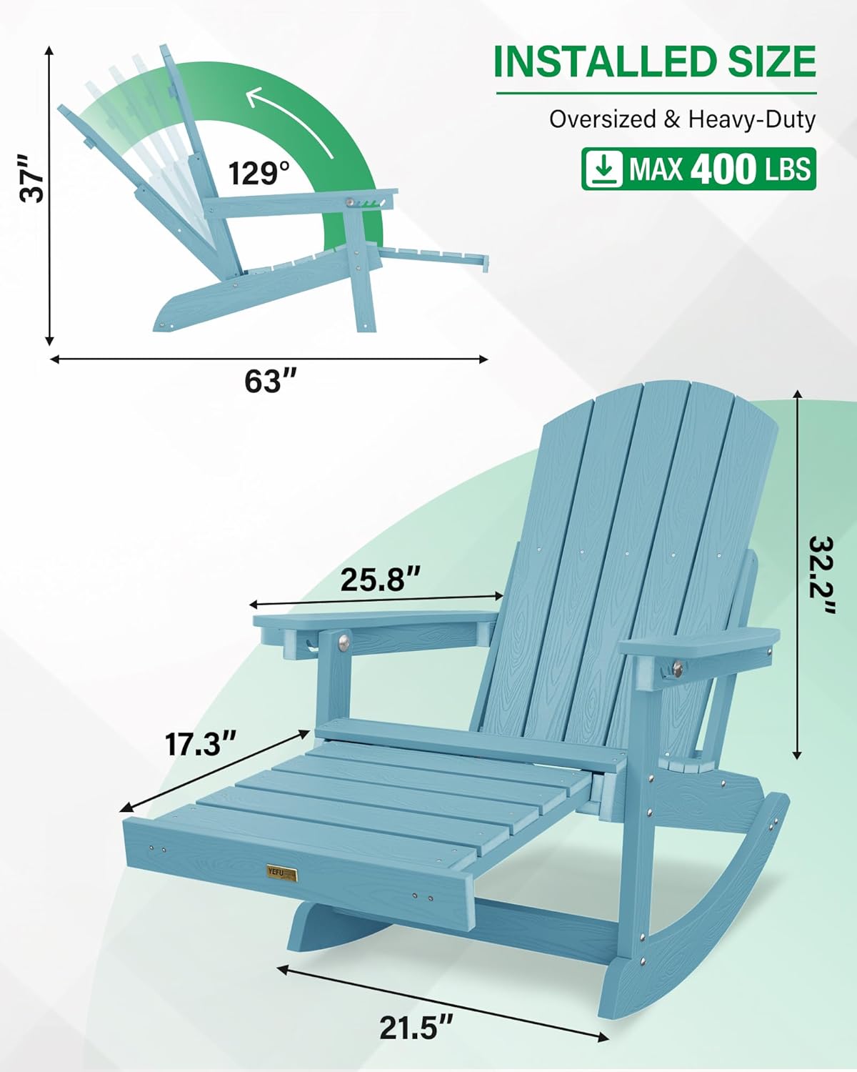 Set di 2 Sedie a Dondolo: Sedi - Adirondack Chair Wood recensione e prezzo