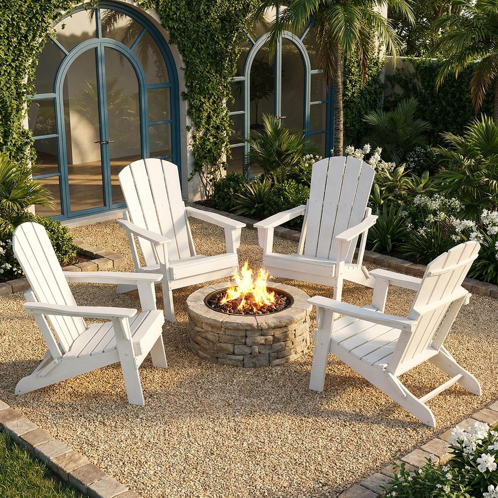 Set di 4 Sedie Adirondack Port - Adirondack Chair Wood recensione e prezzo