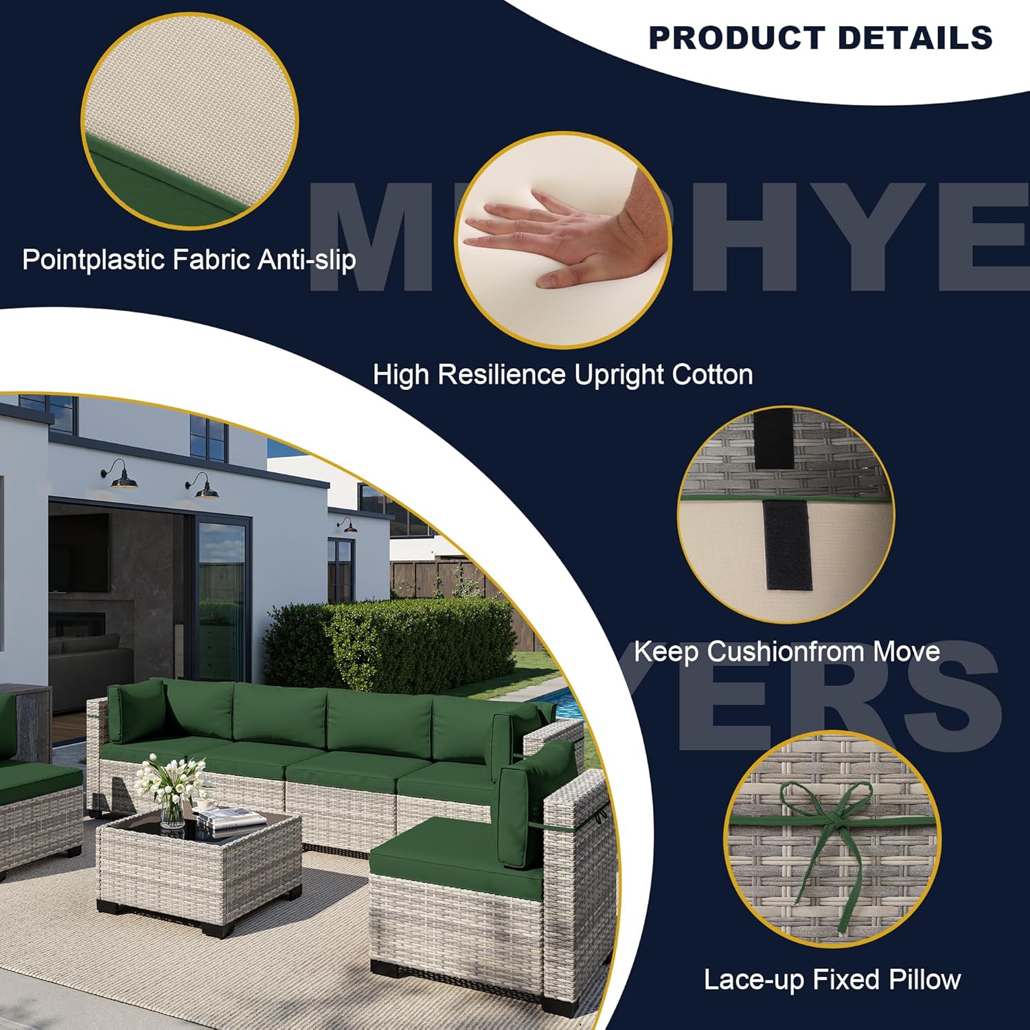 Set di Mobili da Esterno a 8 P - Outdoor Furniture And Fire Pit recensione e prezzo