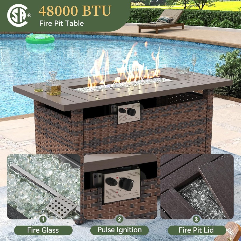 Offerta Esclusiva: Set di Mobi - Outdoor Furniture And Fire Pit recensione e prezzo